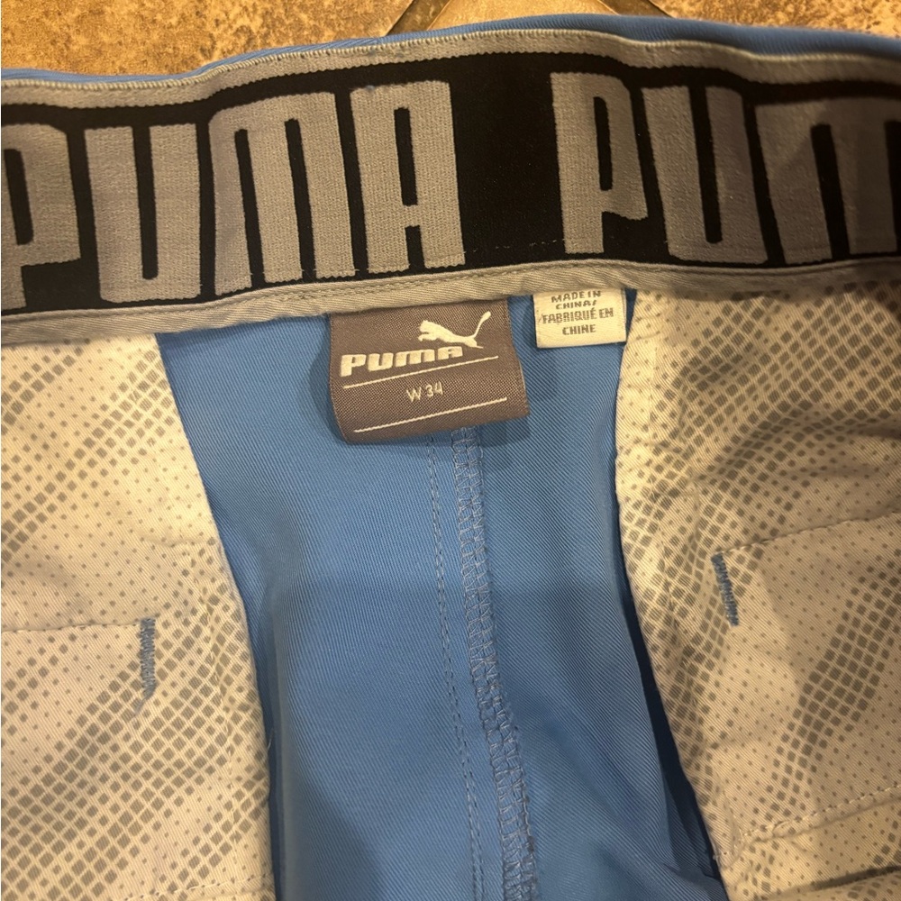 Puma Light Blue Men's Athletic Shorts Golf shorts